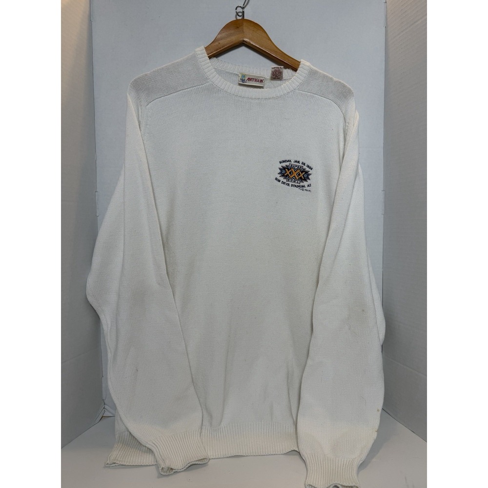 Vintage 1996 Super Bowl 30 Knit Sweater XL 195
